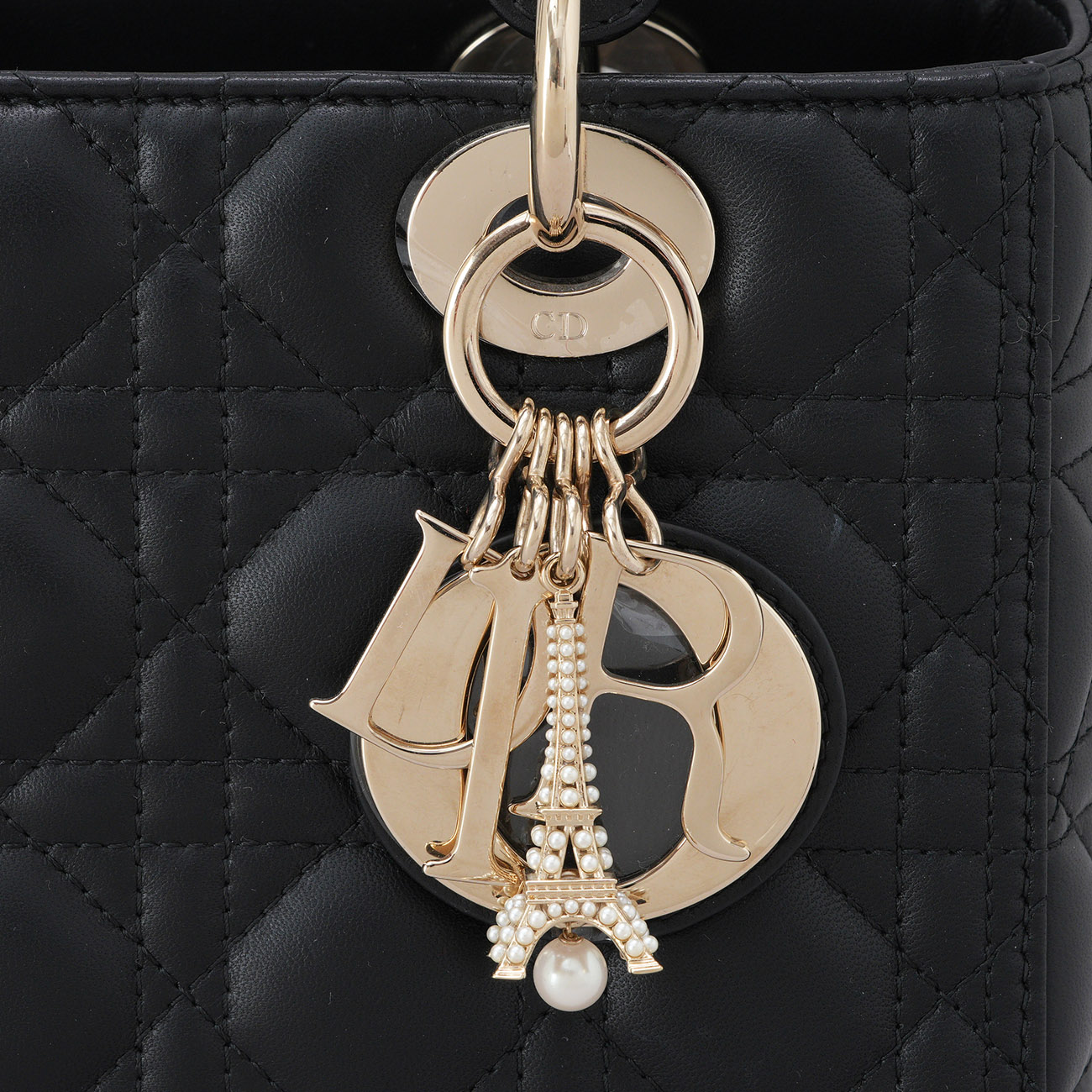 CHRISTIAN DIOR(USED)디올 레이디디올 미듐 & 에펠탑 참